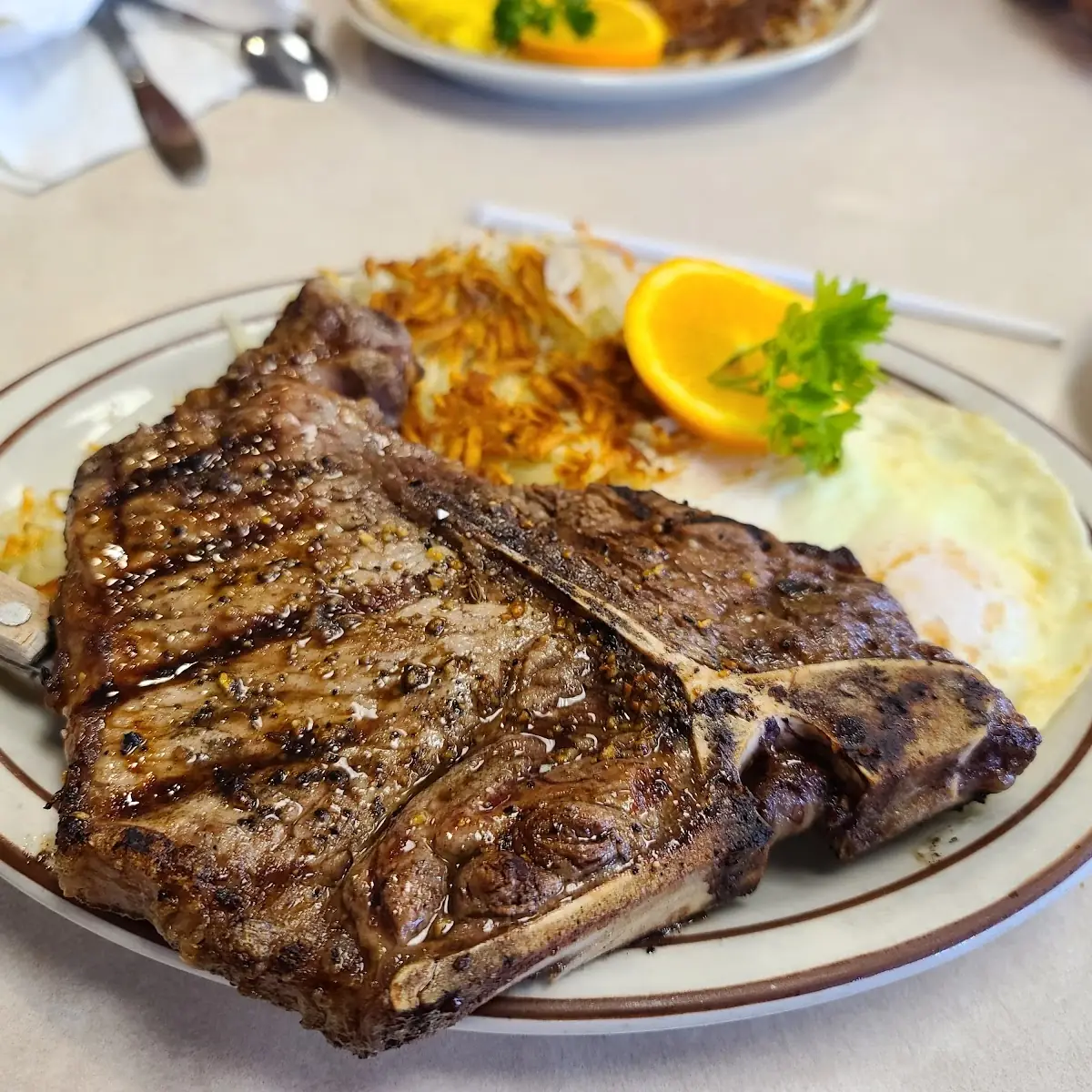 Rib Eye Steak and Eggs