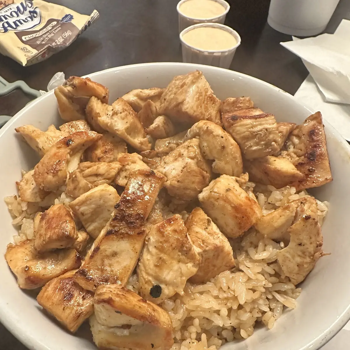 Hibachi Chicken with Fried Rice Bowl