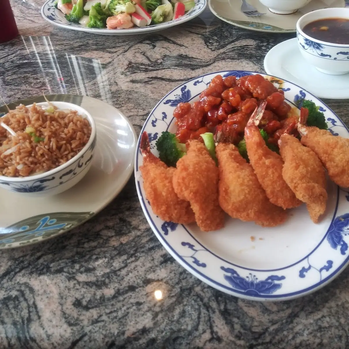 Dragon and Phoenix with Brown Rice