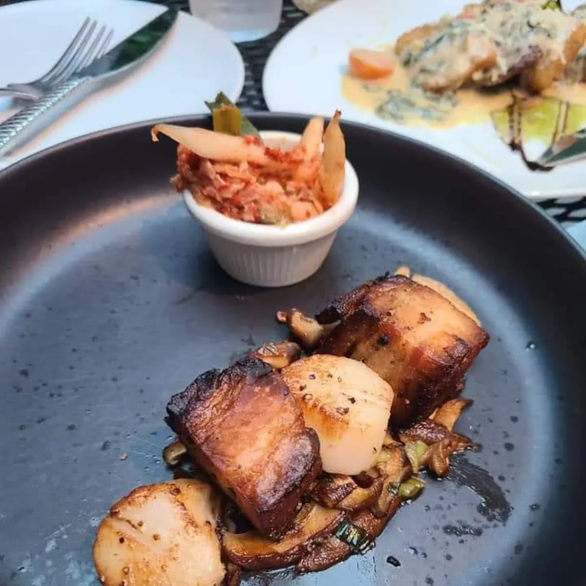 Pork Belly and Scallops