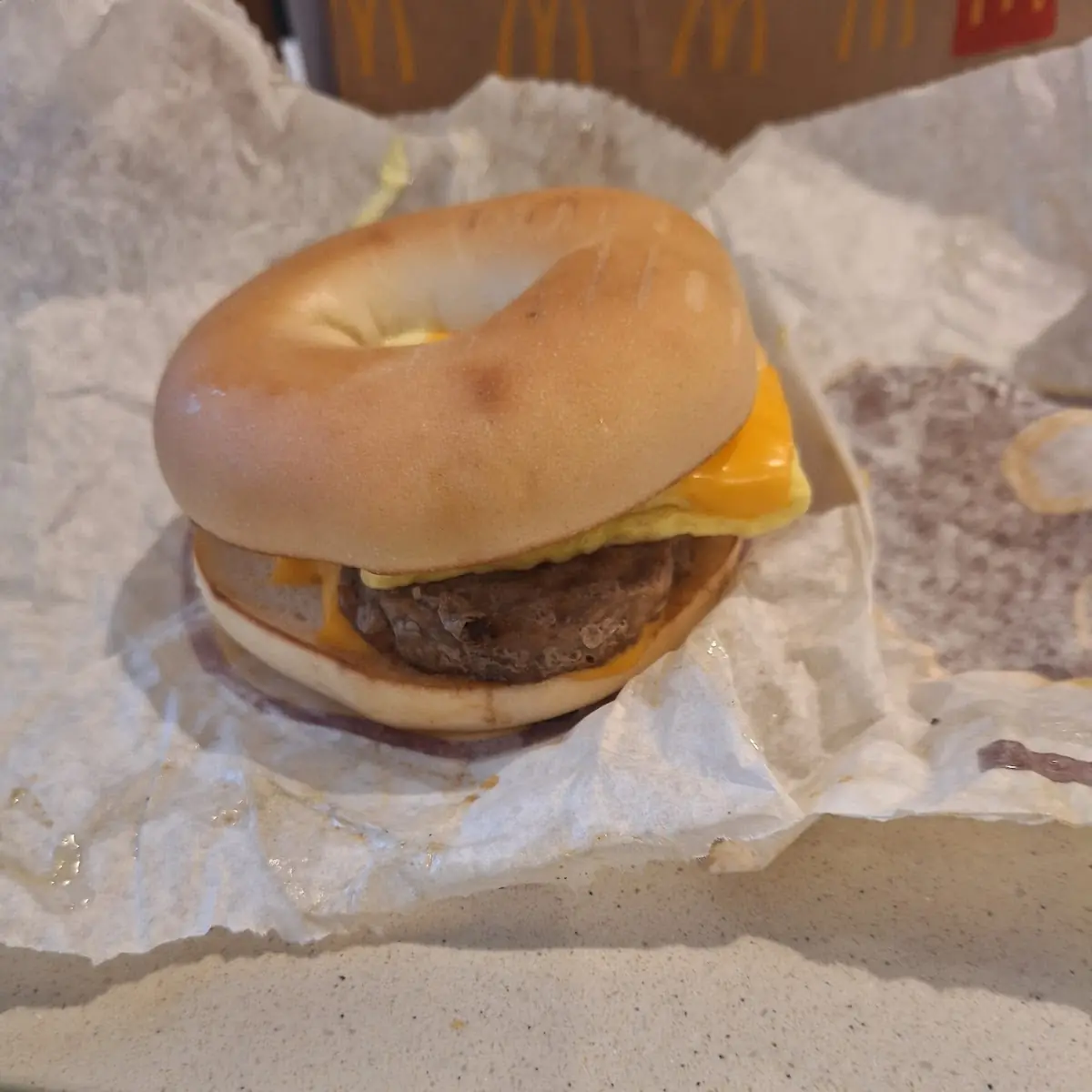 Steak Egg Cheese Bagel