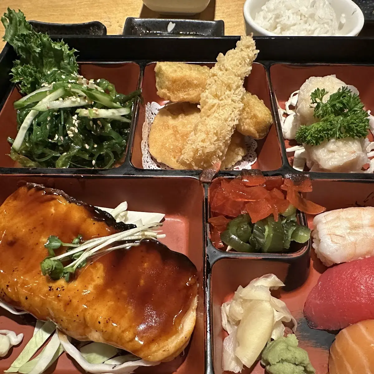 Salmon Teriyaki Bento