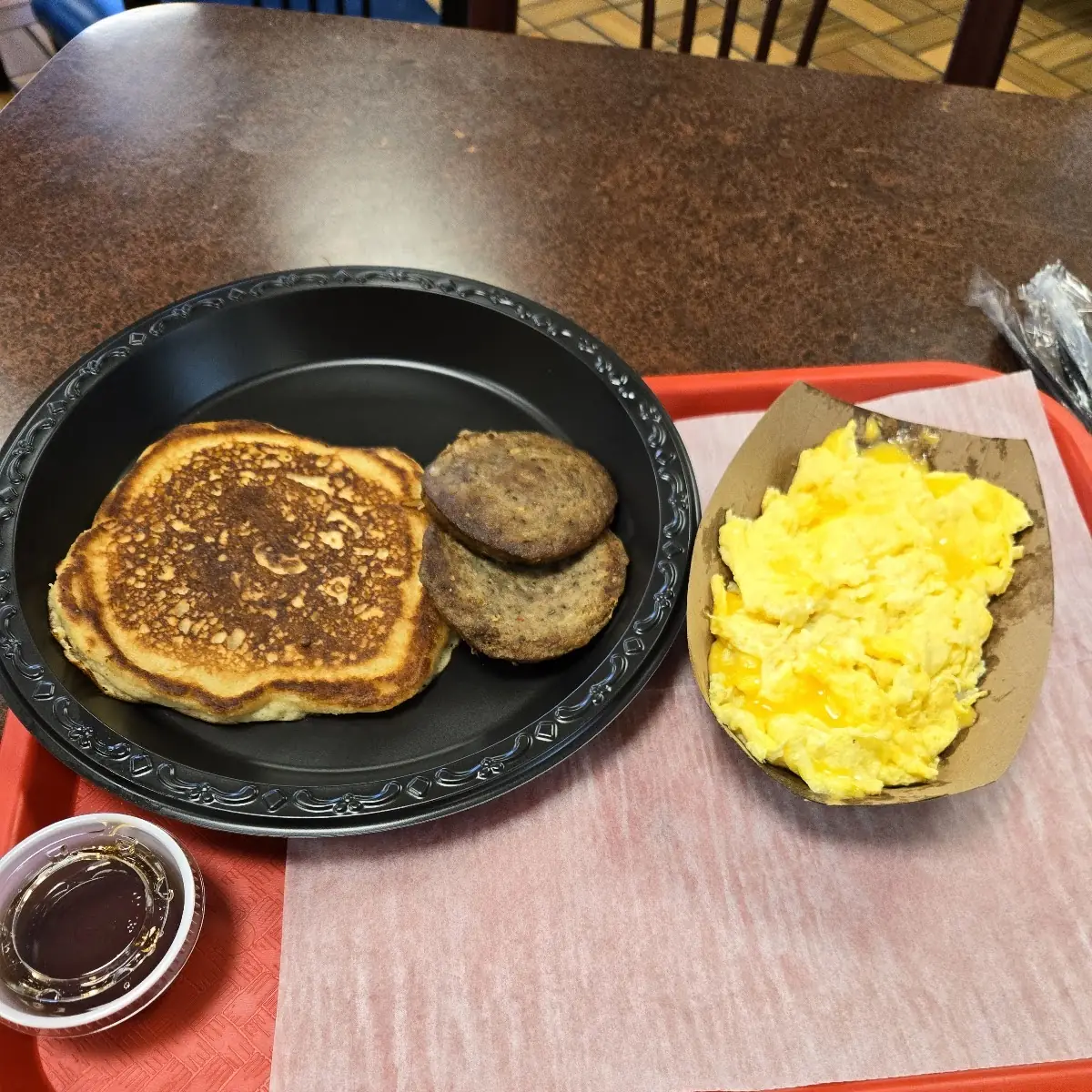 Pancakes and Eggs Sausage