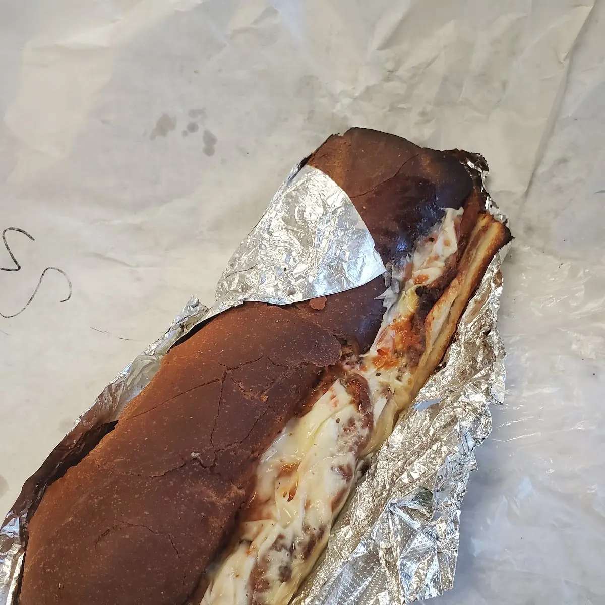 Burnt Chicken Parmesan Sub