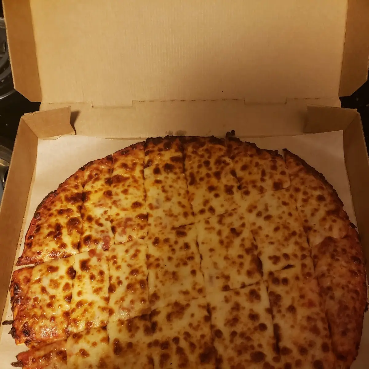 Large Thin Crust Cheese Pizza