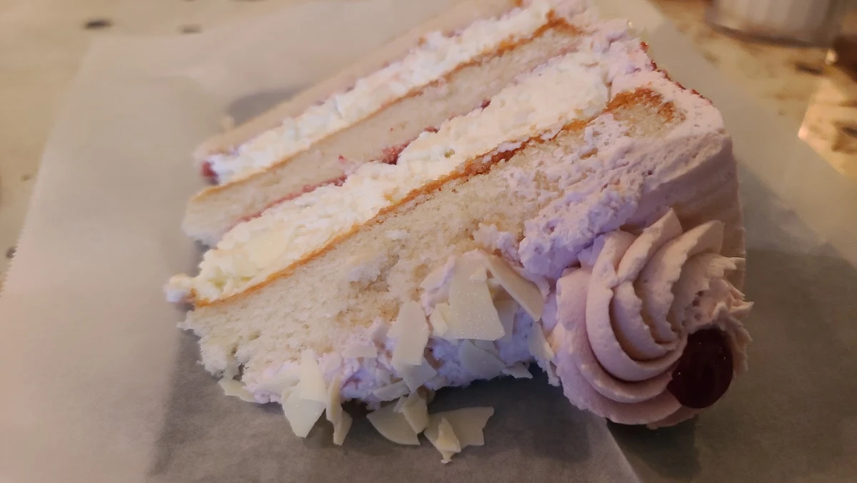 Almond Cream Cake Slice