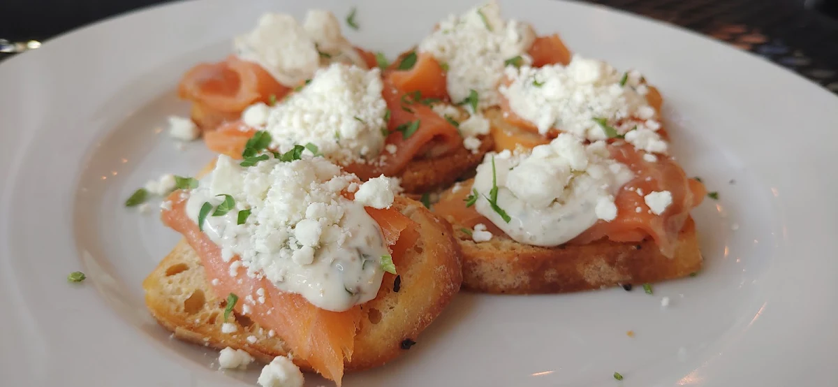Smoked Salmon Crostinis