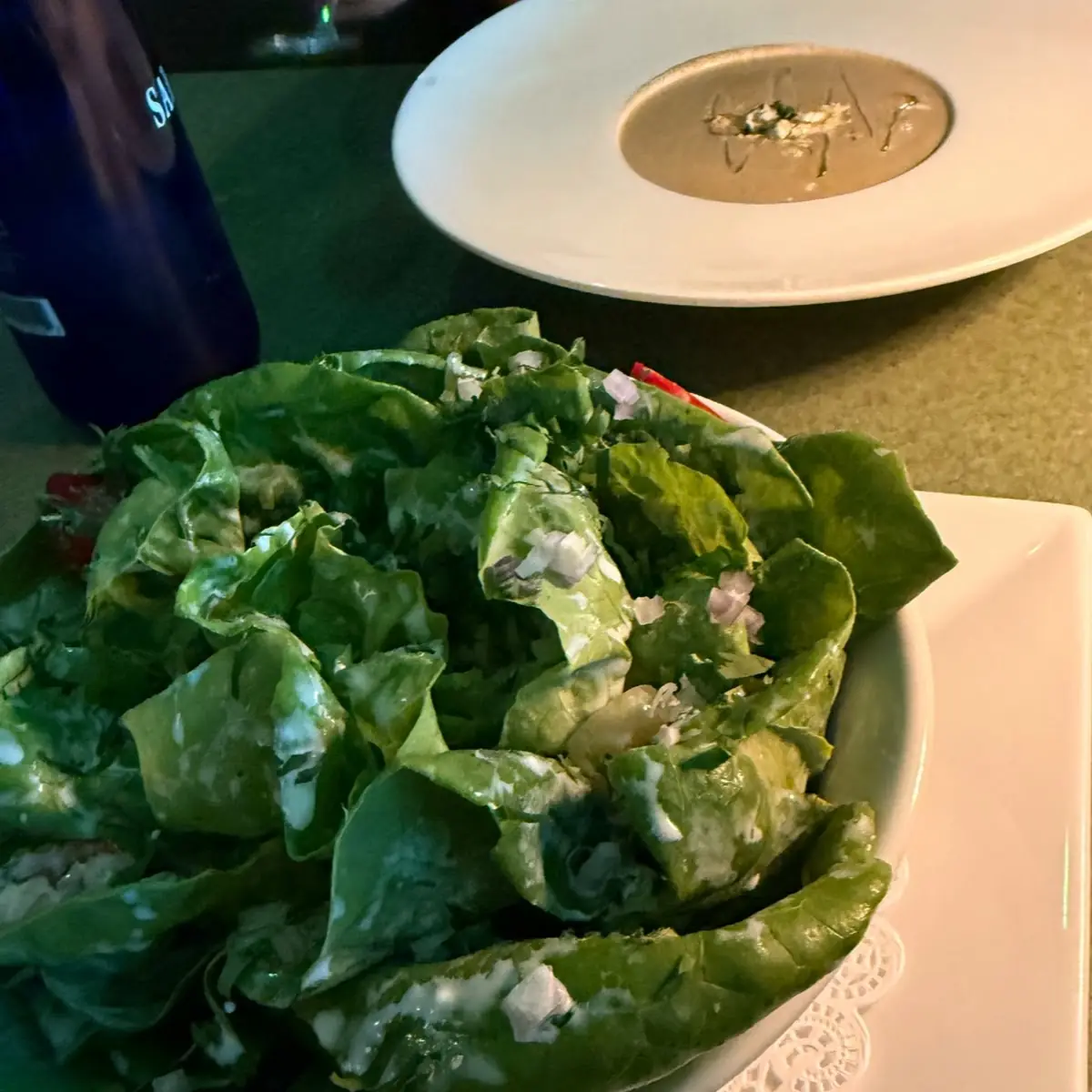 Green Salad with Creamy Dressing