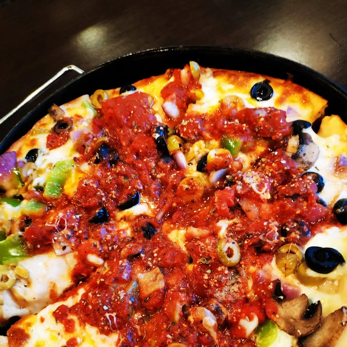 Veggie Deep Dish Pizza