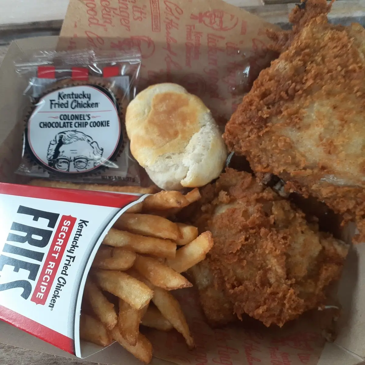 Fried Chicken Thighs and Fries