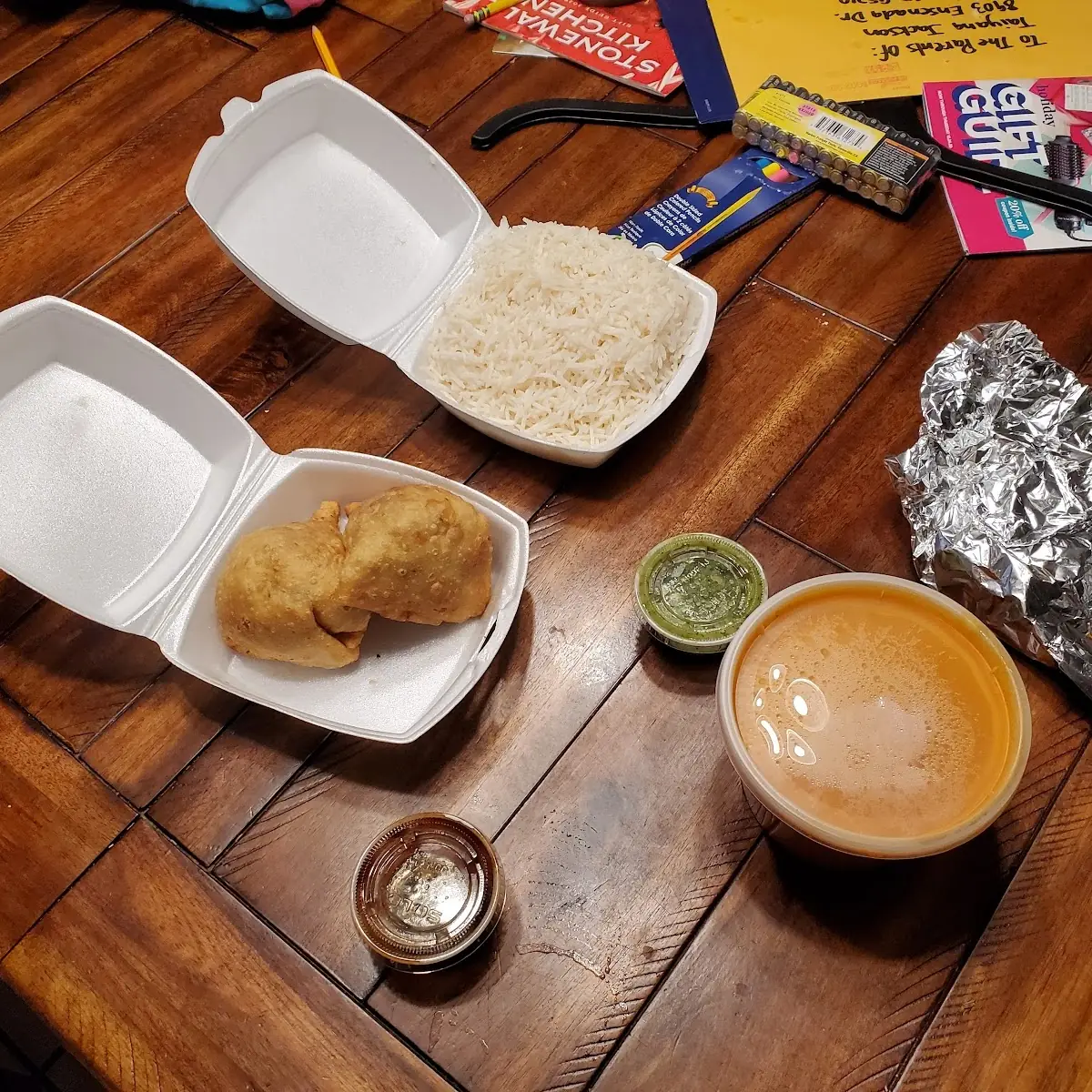 Tandoori Chicken and Samosa