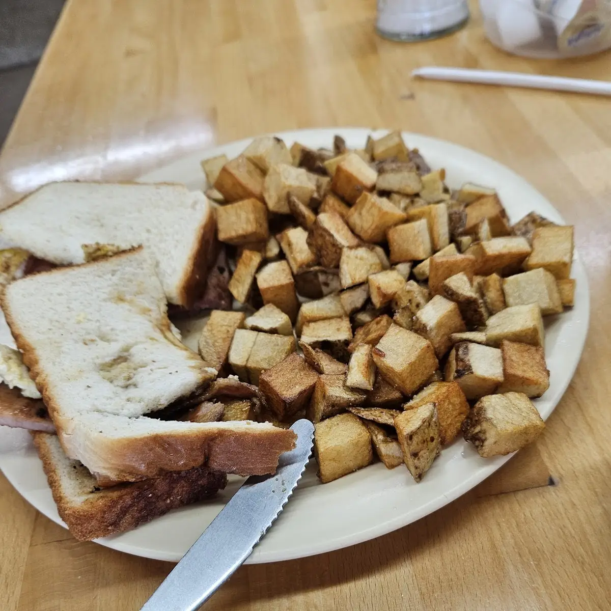 Fried Egg Sandwich with Home Fries