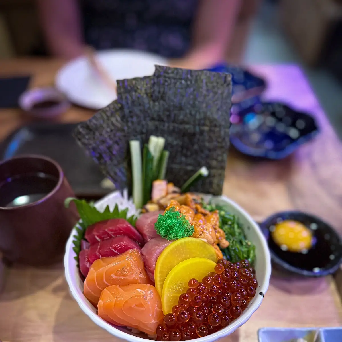 Assorted Sashimi and Ikura Bowl