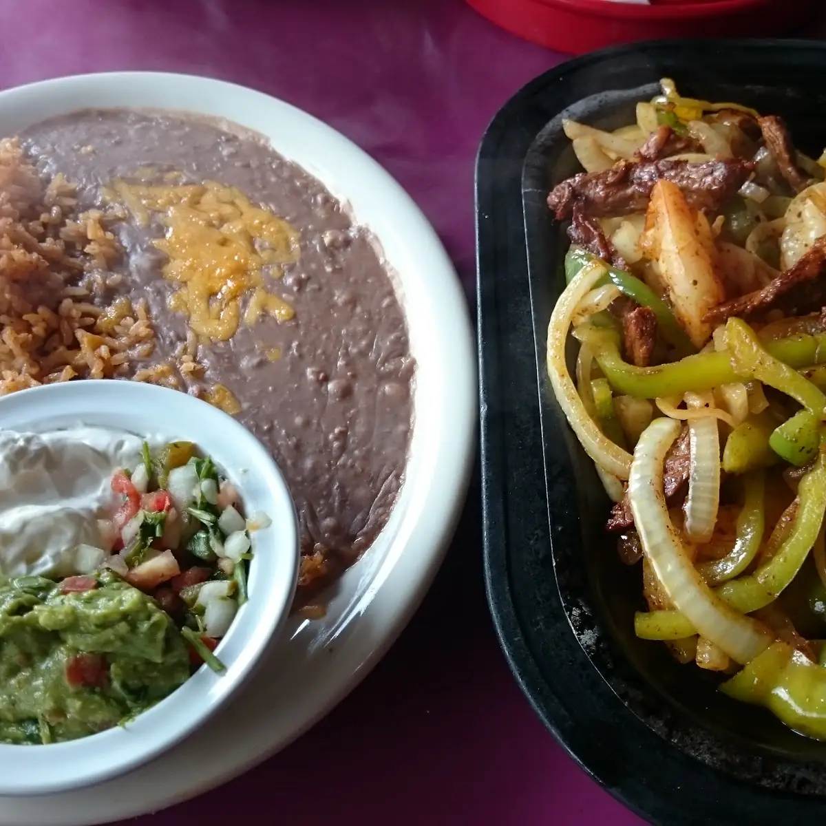 Shrimp and Beef Fajitas