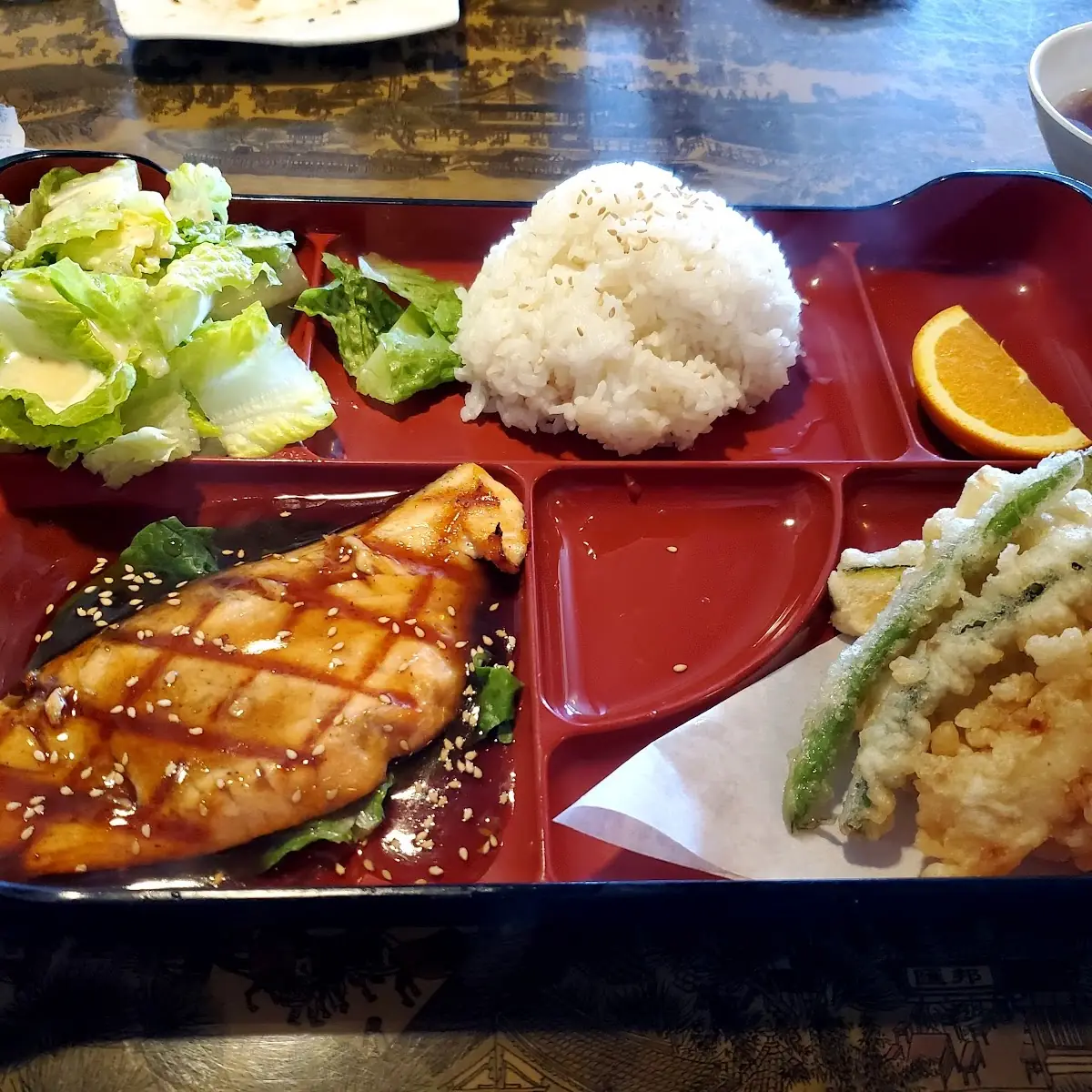 Bento with Tempura Soba