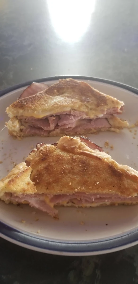Grilled Stacked Ham Cheese