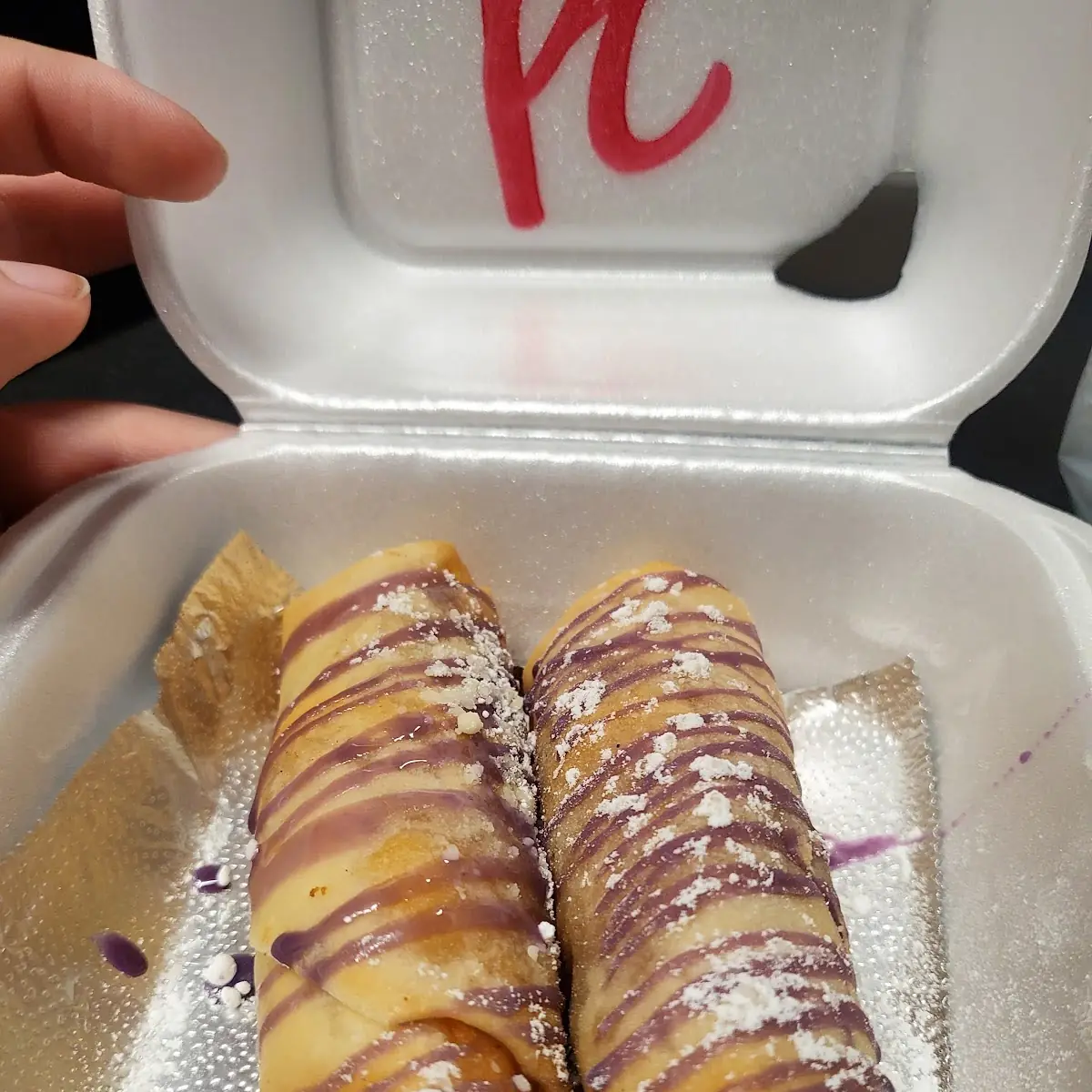 Peach Cobbler Egg Roll
