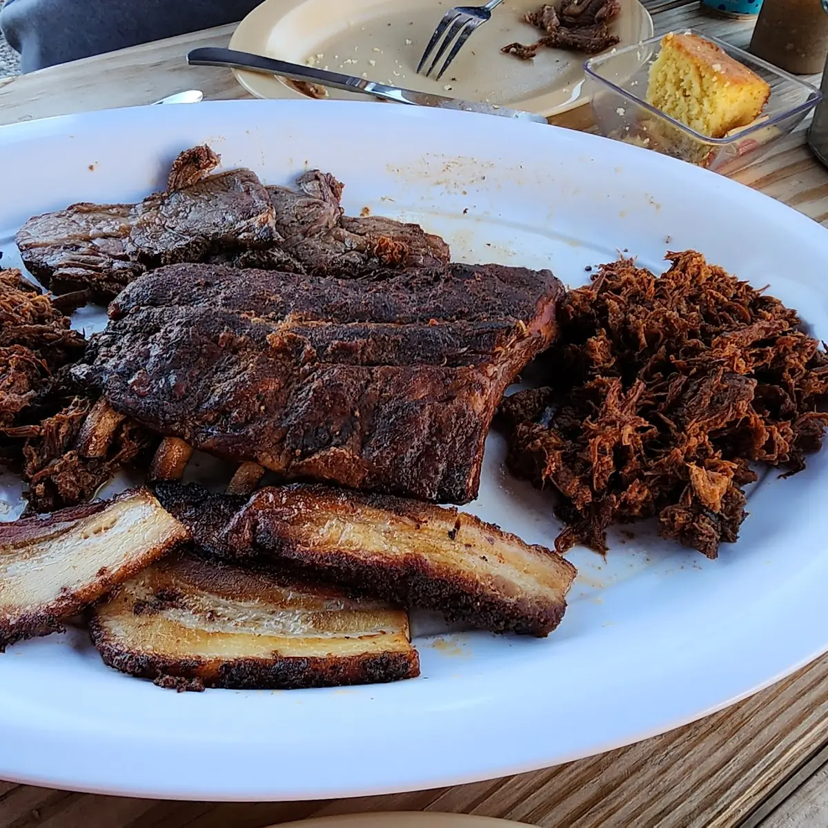 One Serving of Smoked Pulled Pork