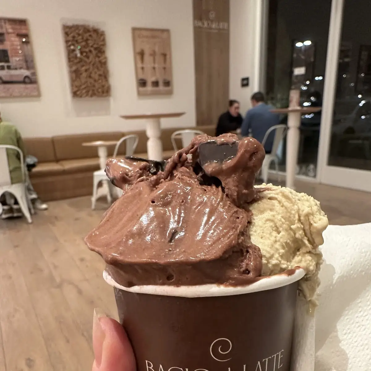 Hazelnut Chocolate Gelato Cup