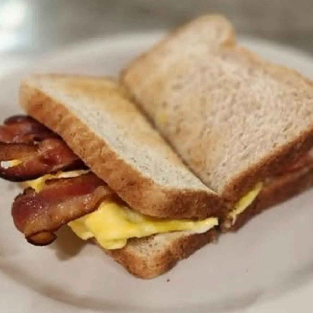 Bacon and Egg Sandwich on Toast