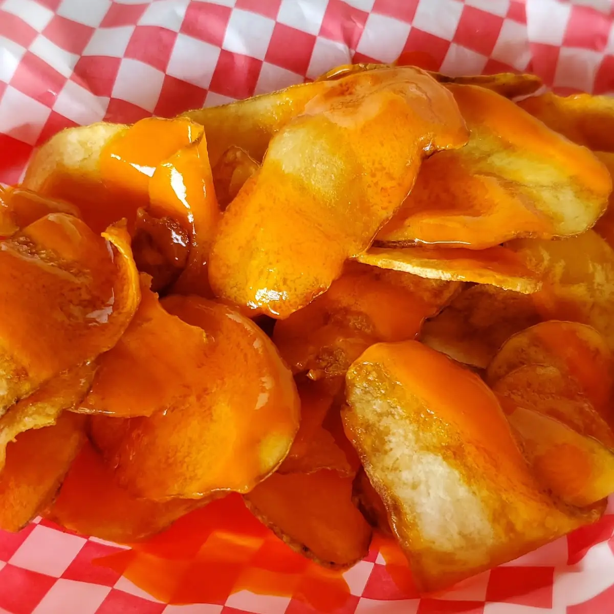 Fresh Chips with Buffalo Sauce