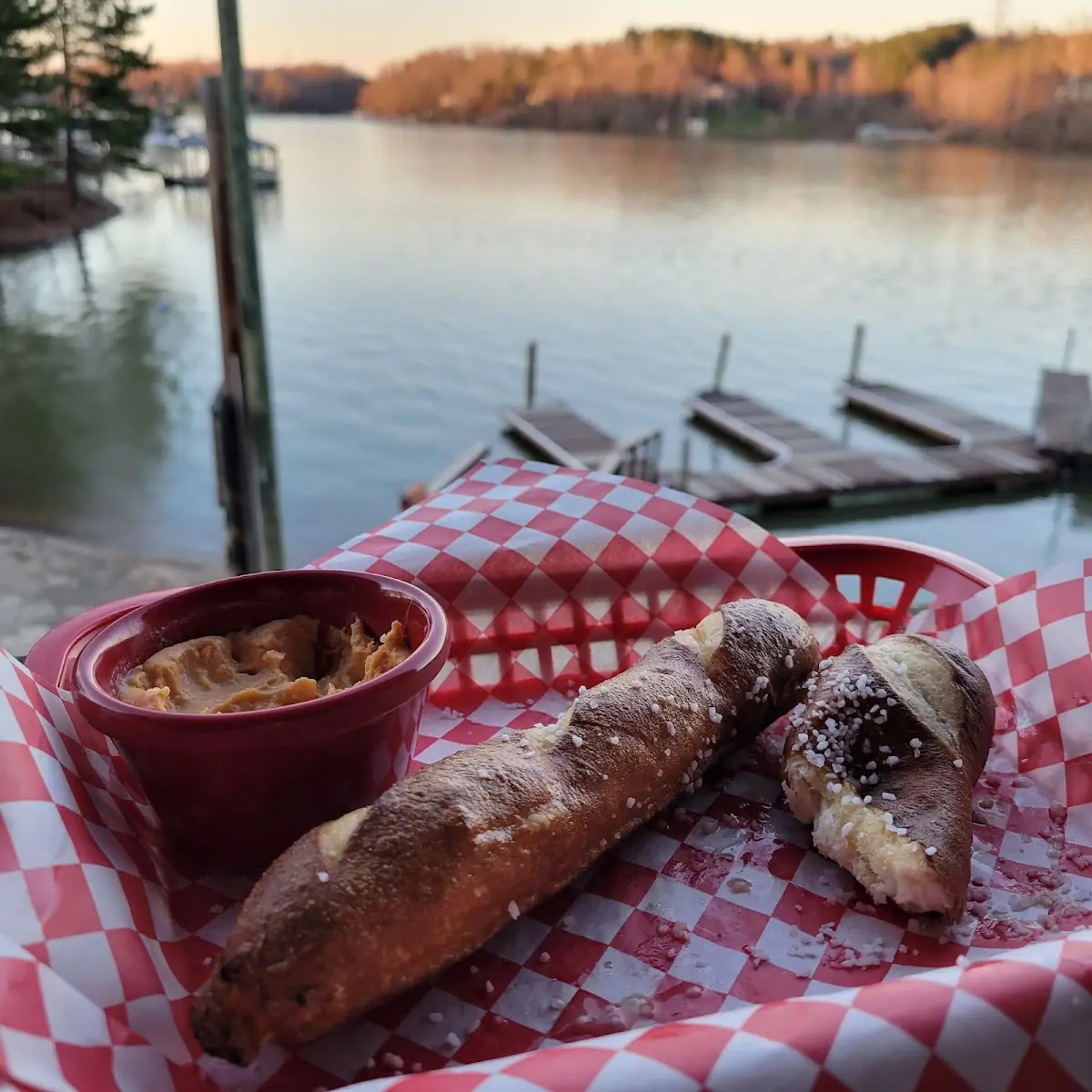 Pretzel with Beer Cheese