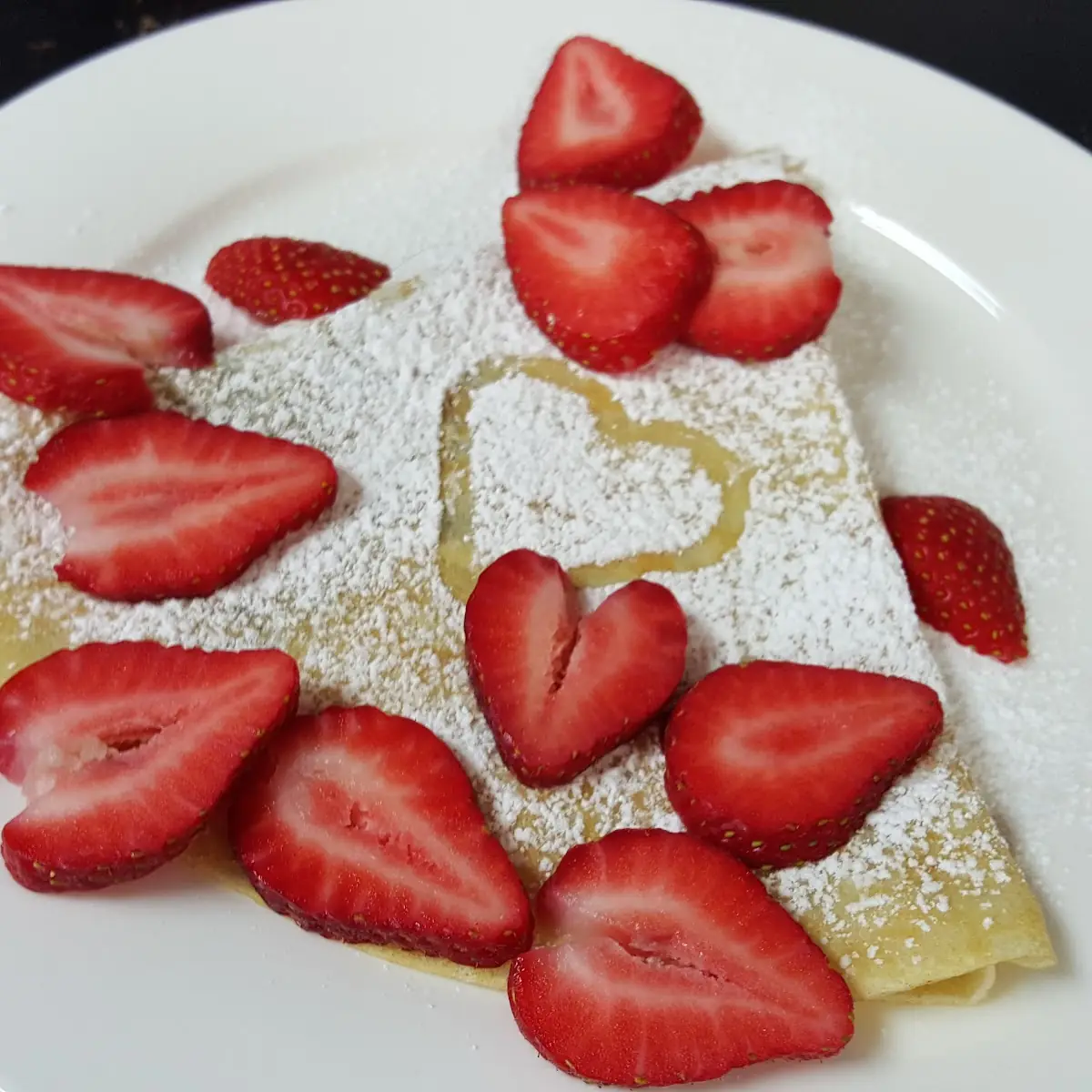 Strawberry and Dark Chocolate Crepe