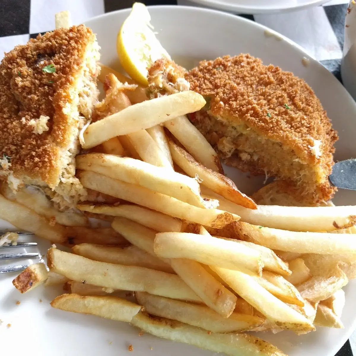 Fried Fish Pontchartrain