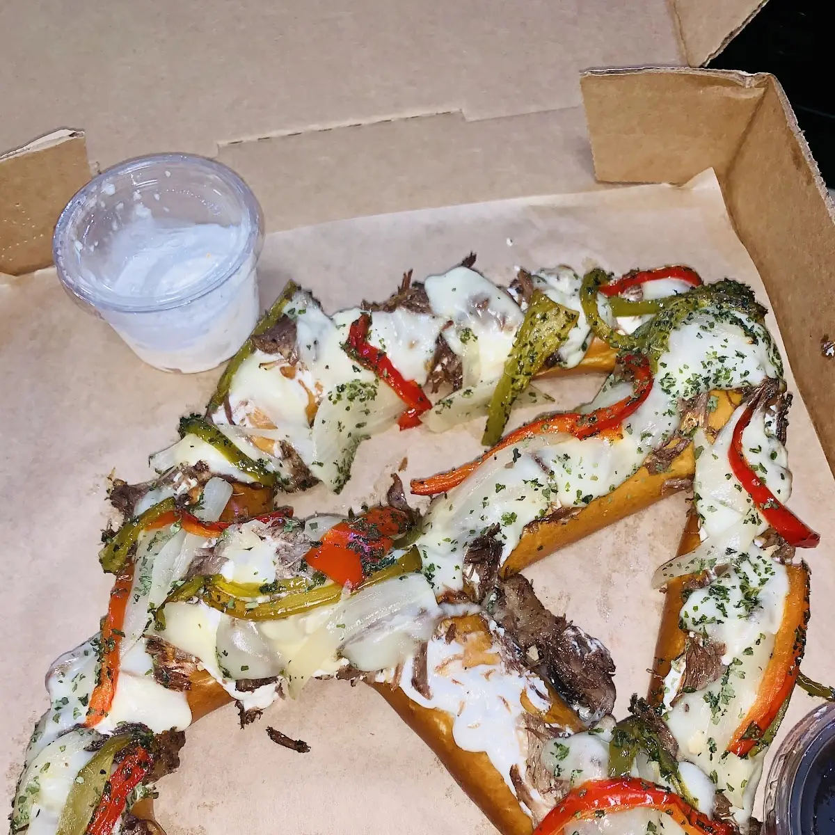 Philly Cheesesteak Pretzel