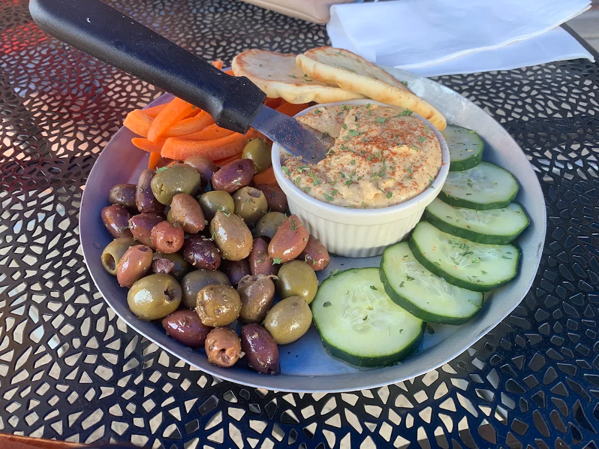 Hummus Greek Olives