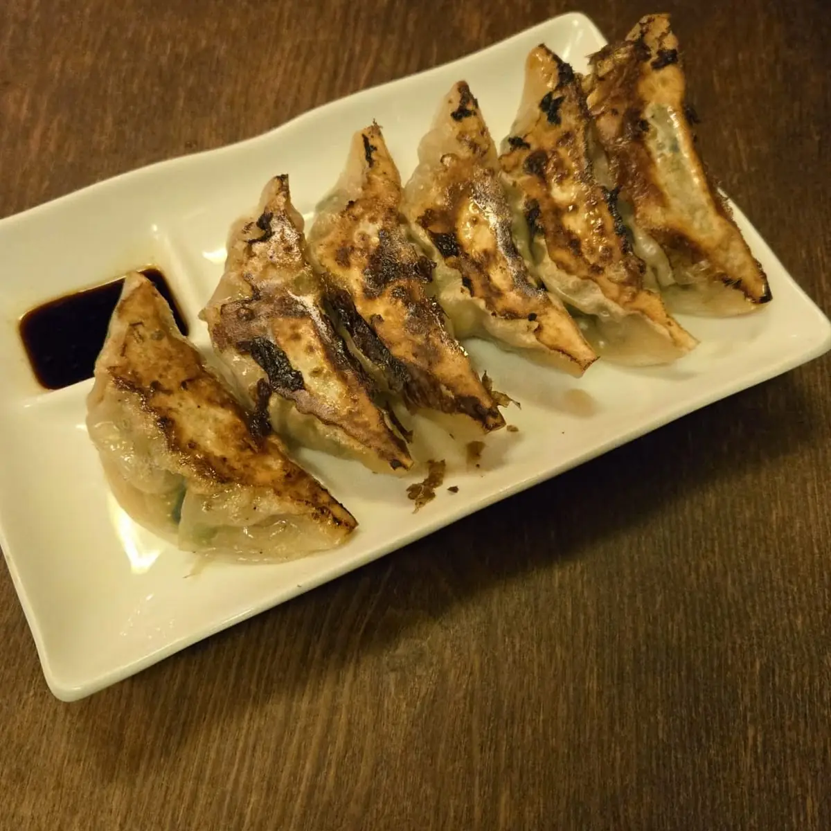 Pan-Fried Gyoza with Dipping Sauce