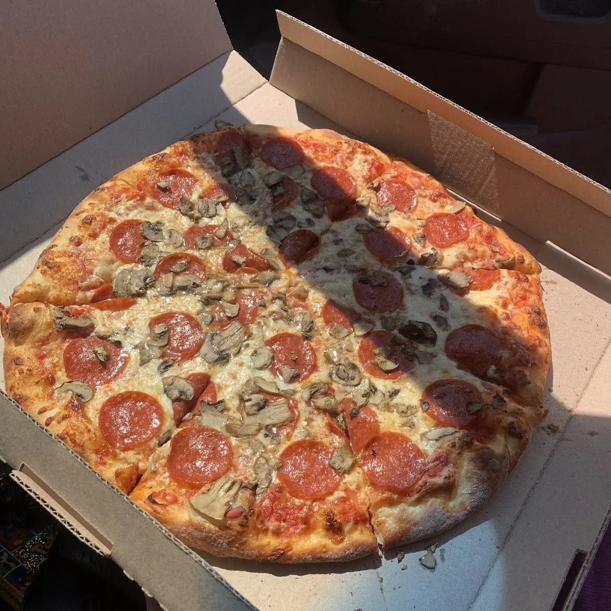 Pepperoni and Mushroom Pizza