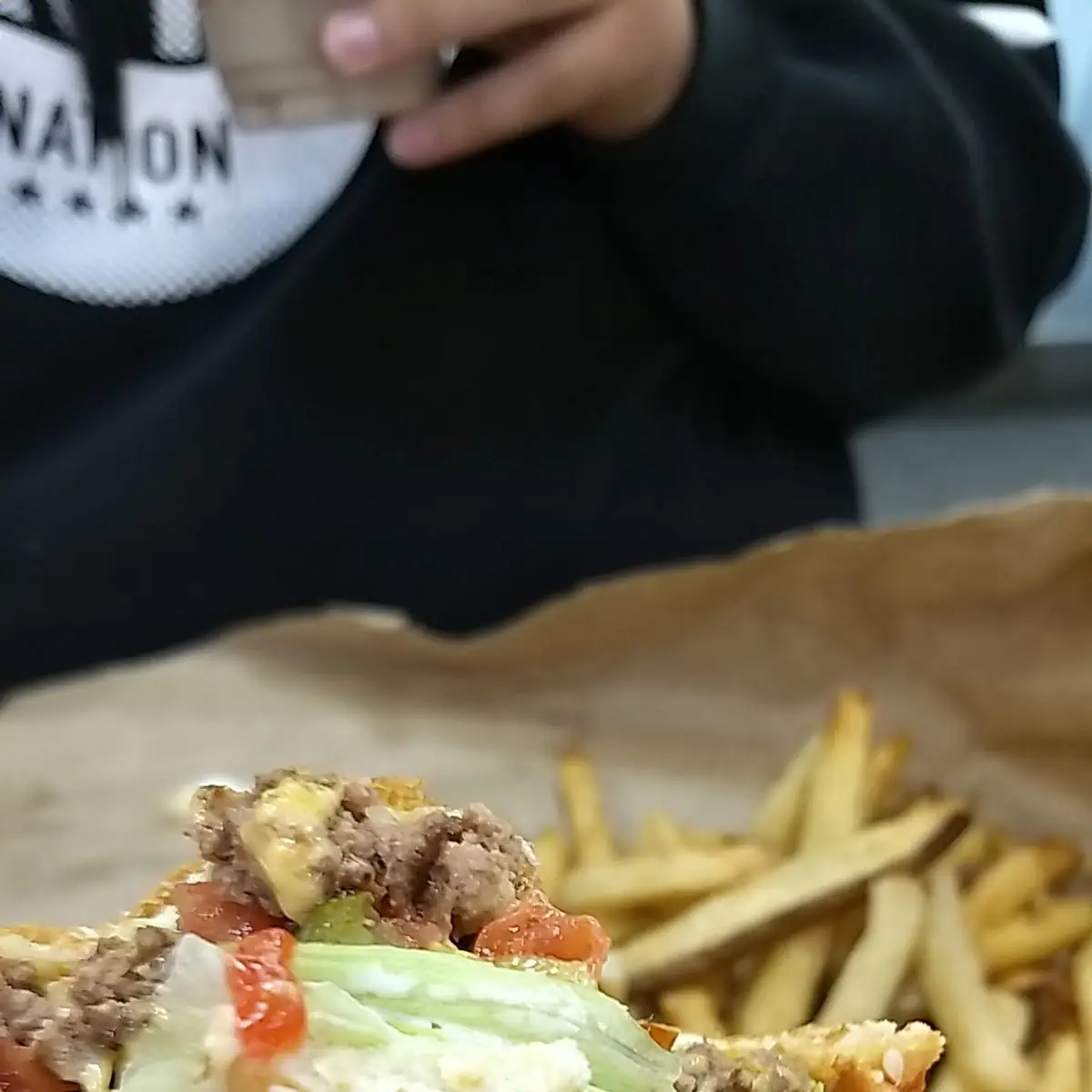 Cheese Burger with Regular Fries
