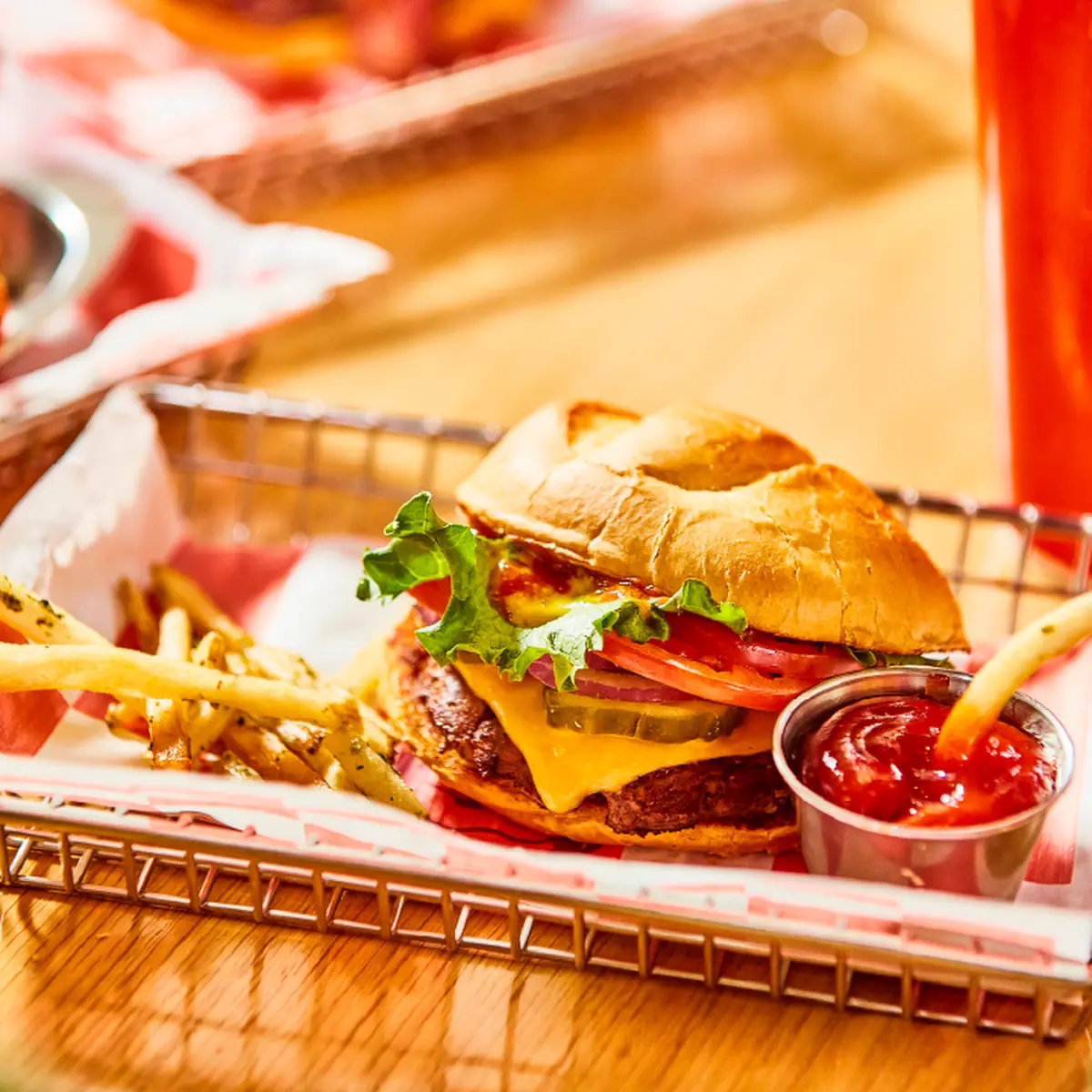 Smash Burger and Fries