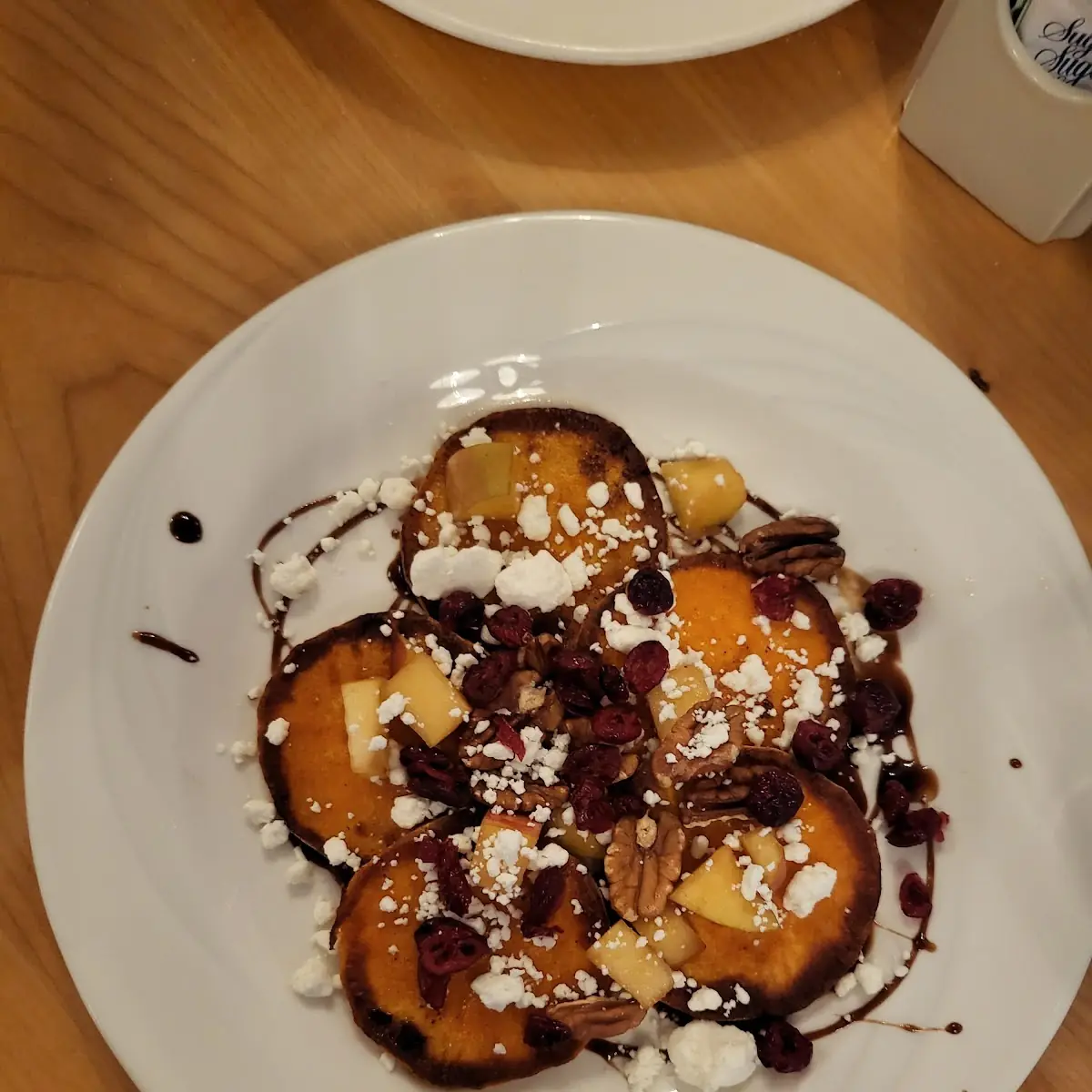 Sweet Potato Raisin and Walnut with Goat Cheese