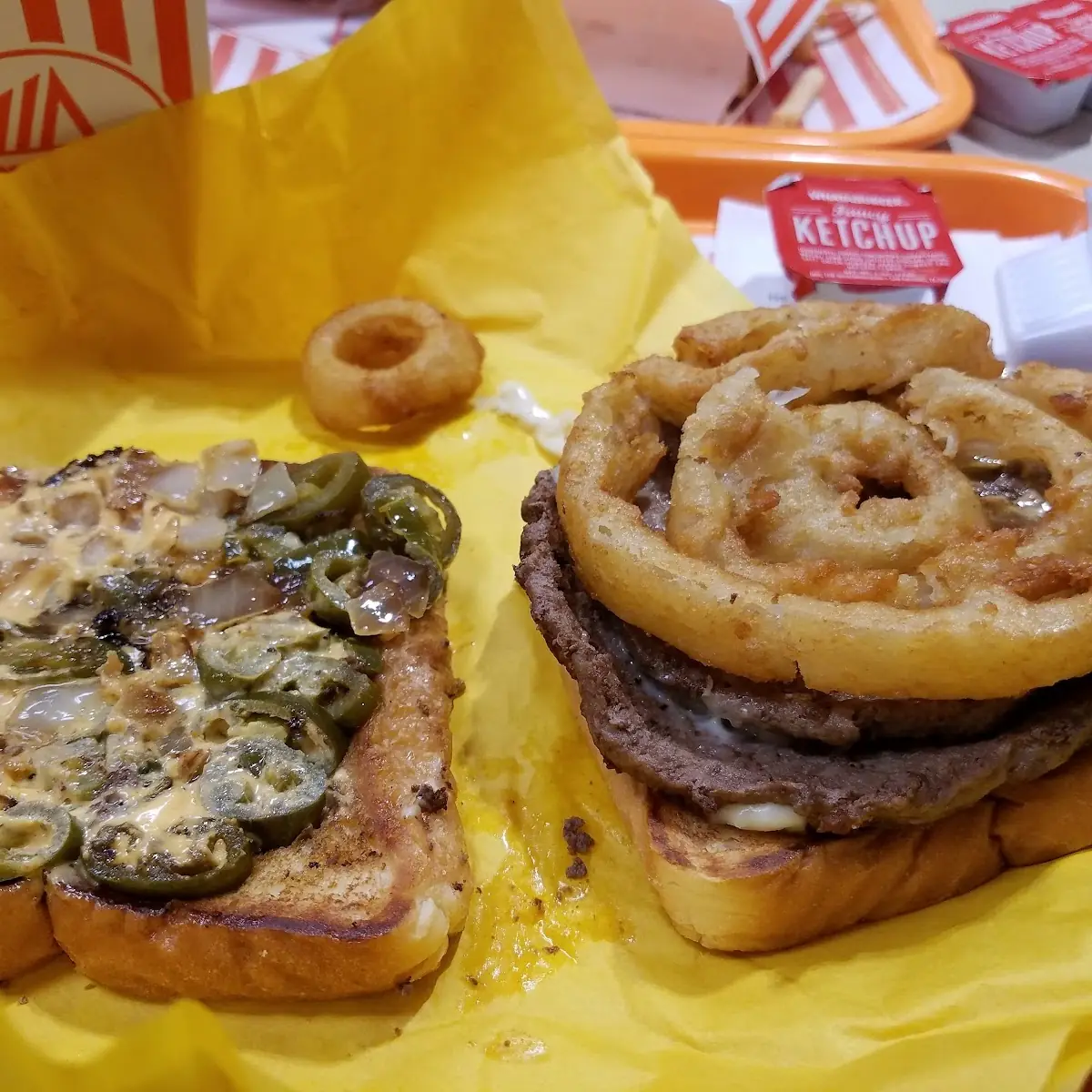 Patty Melt with Grilled Jalapenos