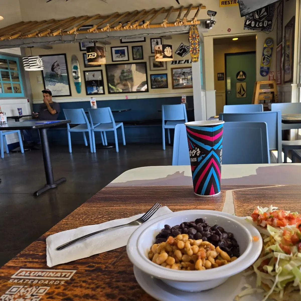 2 Fish Tacos Beans