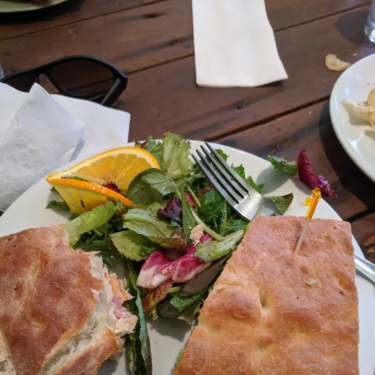 Tuna on Focaccia