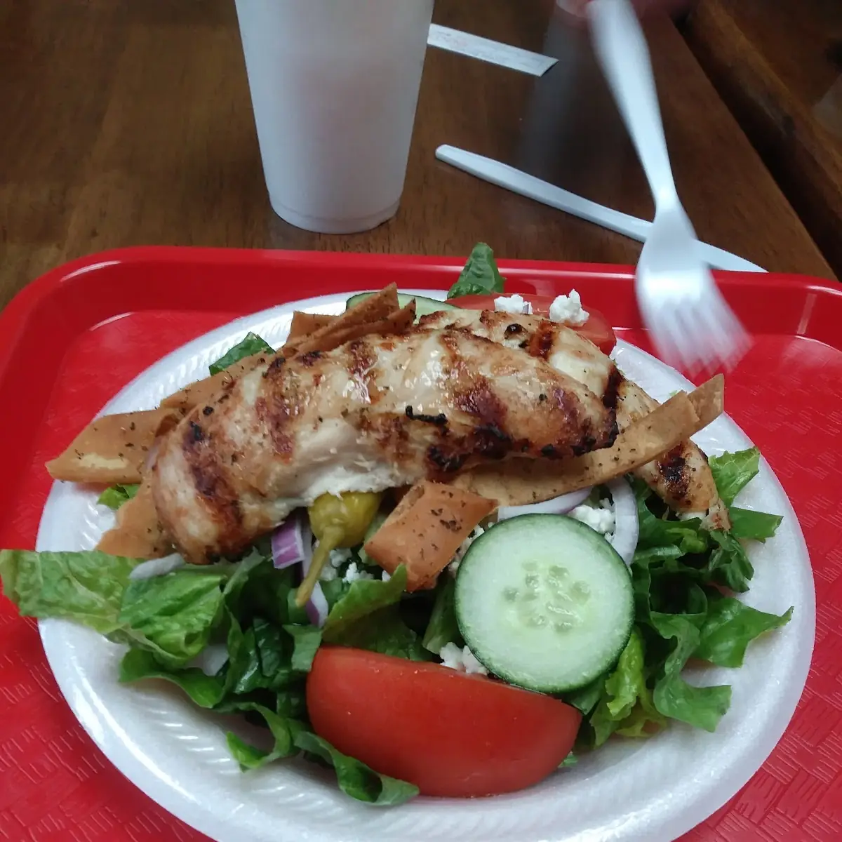 Greek Salad with Grilled Chicken