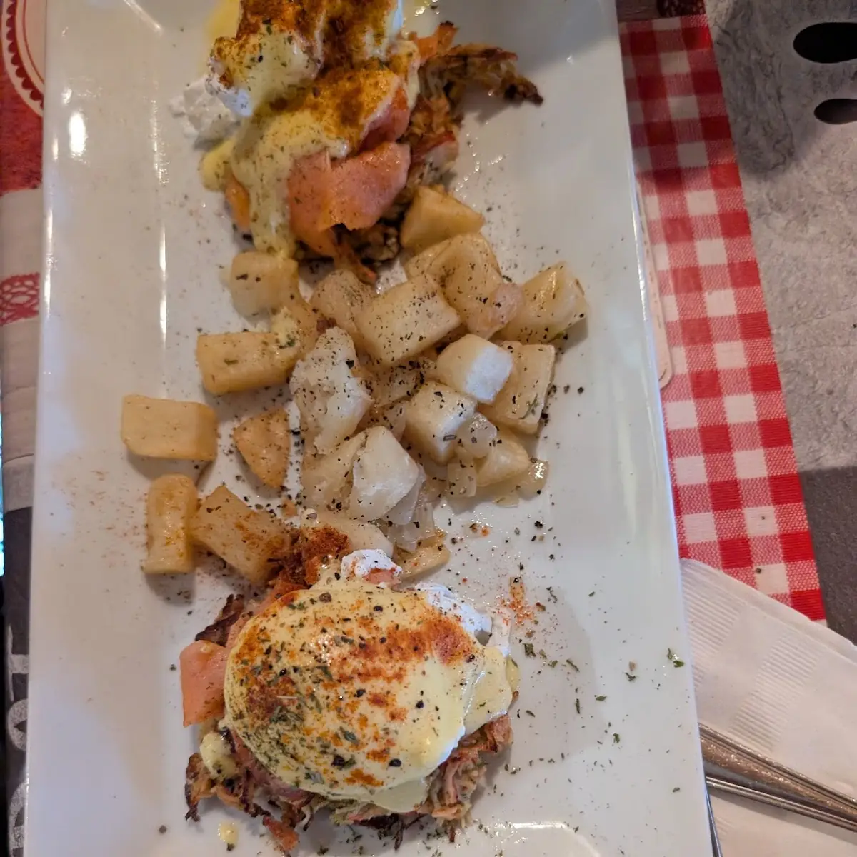 Crab Cakes and Salmon