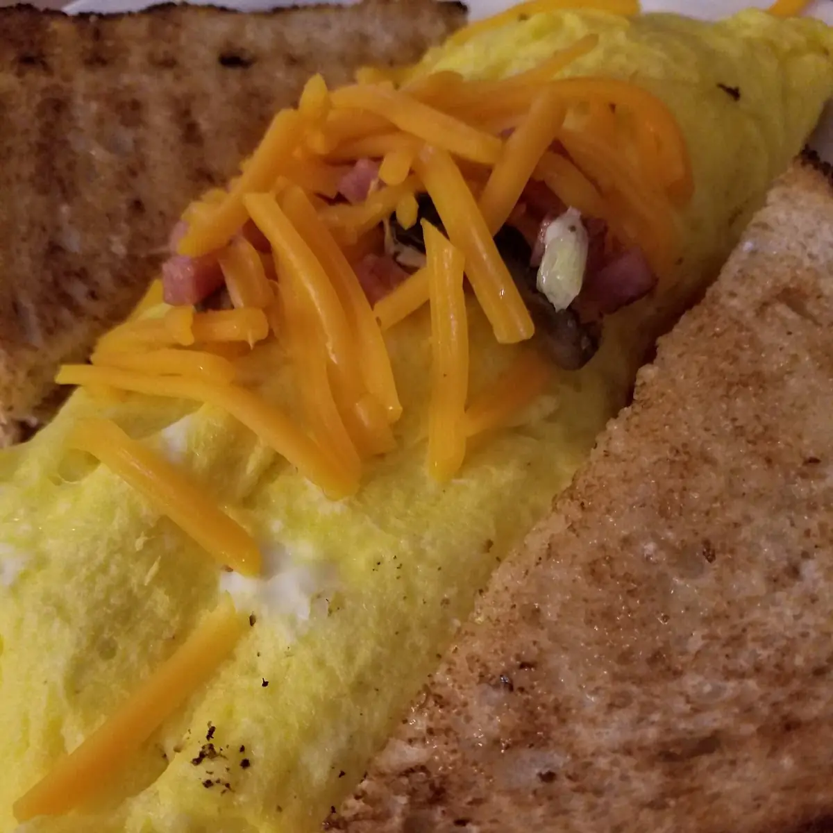Ham Cheese Mushroom Omelette