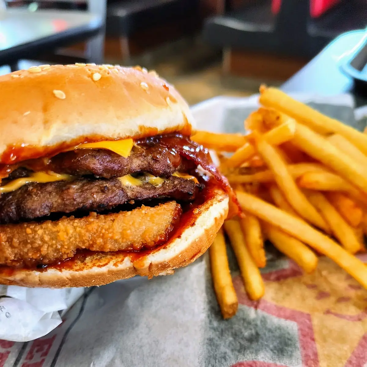 Double Western Bacon Cheeseburger