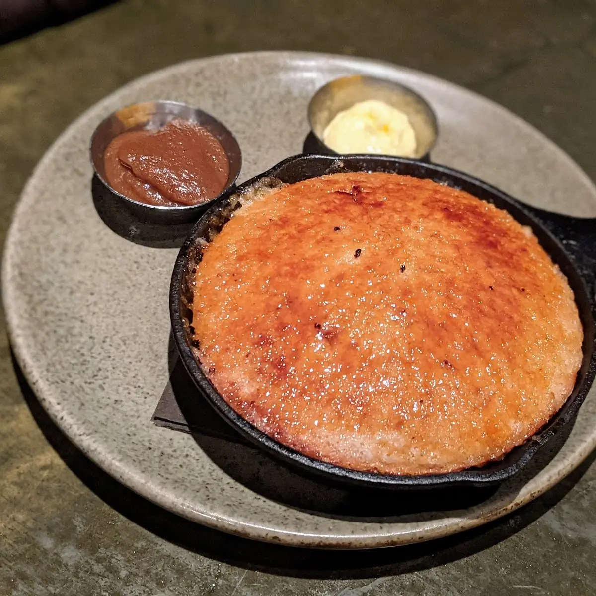 Bruleed Cast Iron Cornbread