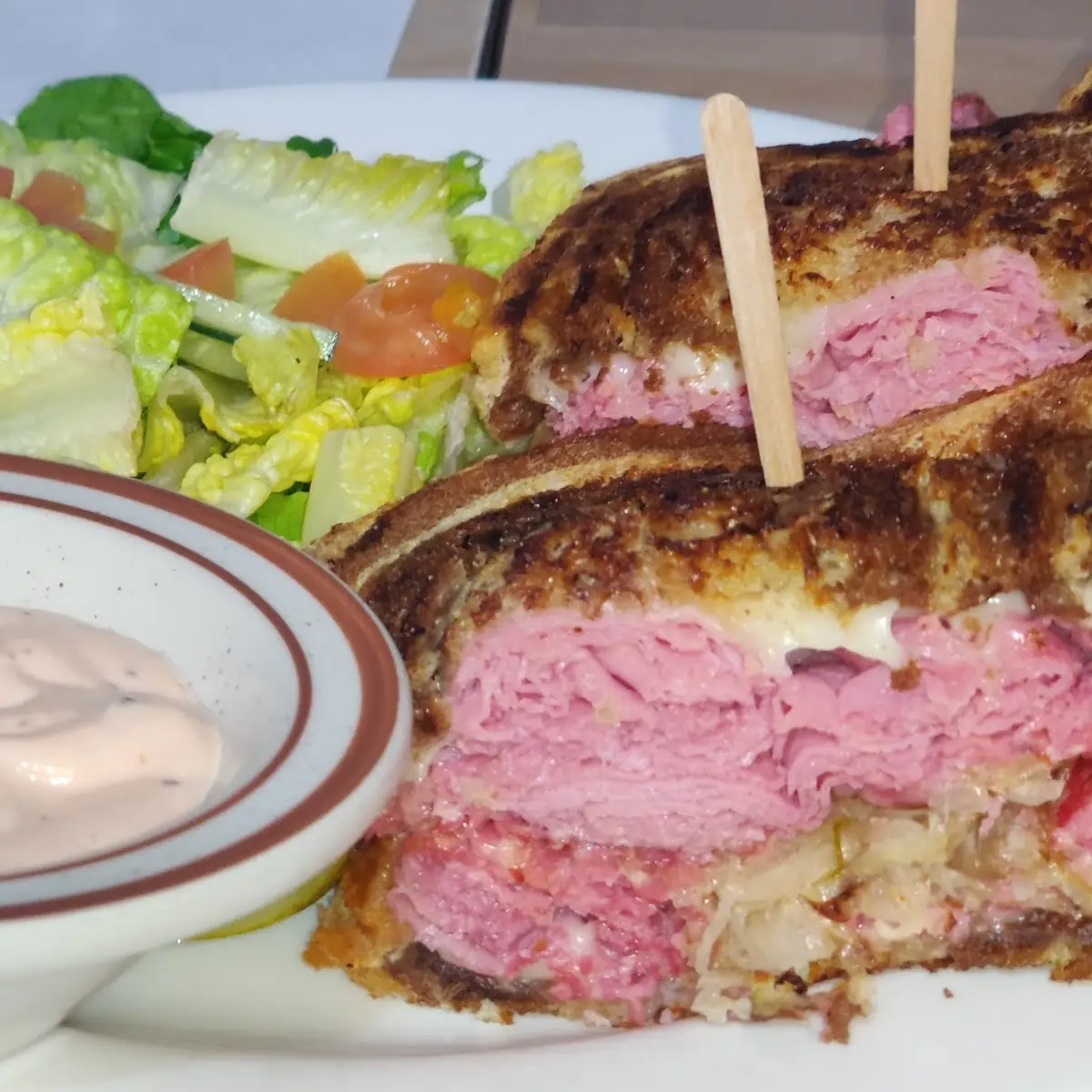 Reuben Sandwich Salad with Ranch
