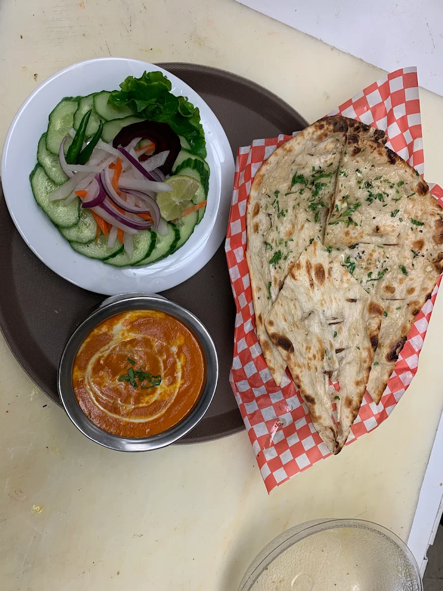 Butter Chicken with Garlic Naan, Indian Accent Restaurant