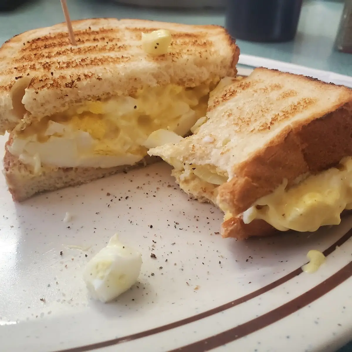 Egg Salad Sandwich on White