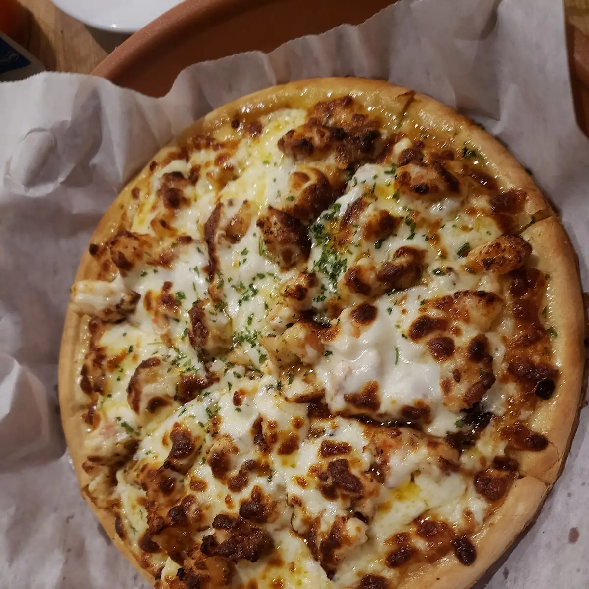 Shrimp Scampi Pizza