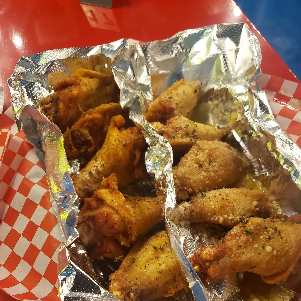 Lemon Pepper Wings and Garlic Parmesan