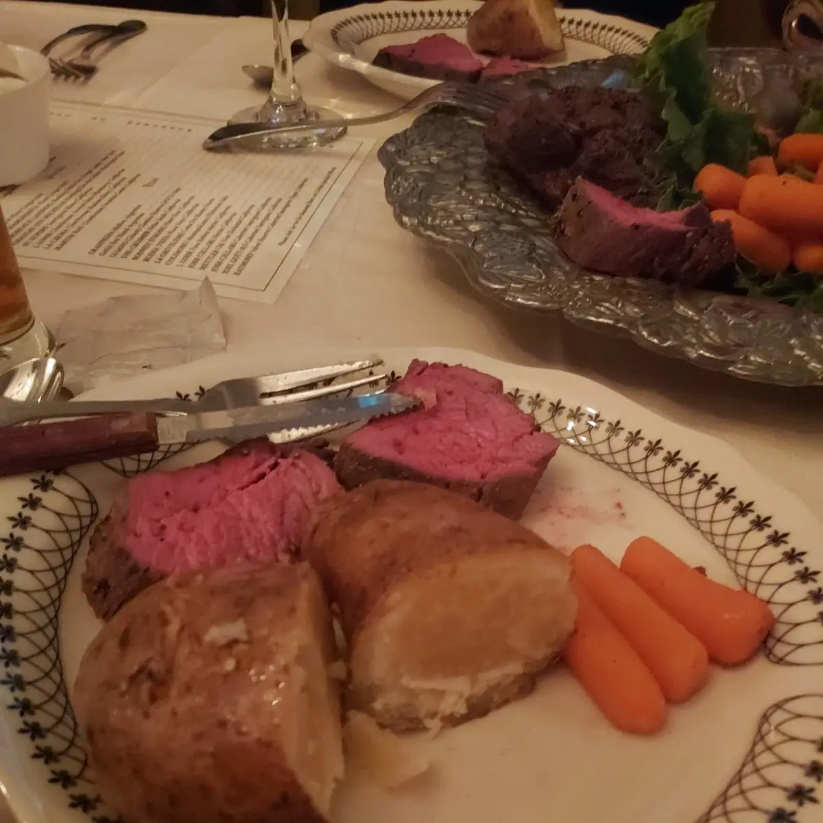 Prime Rib and Potatoes and Carrots