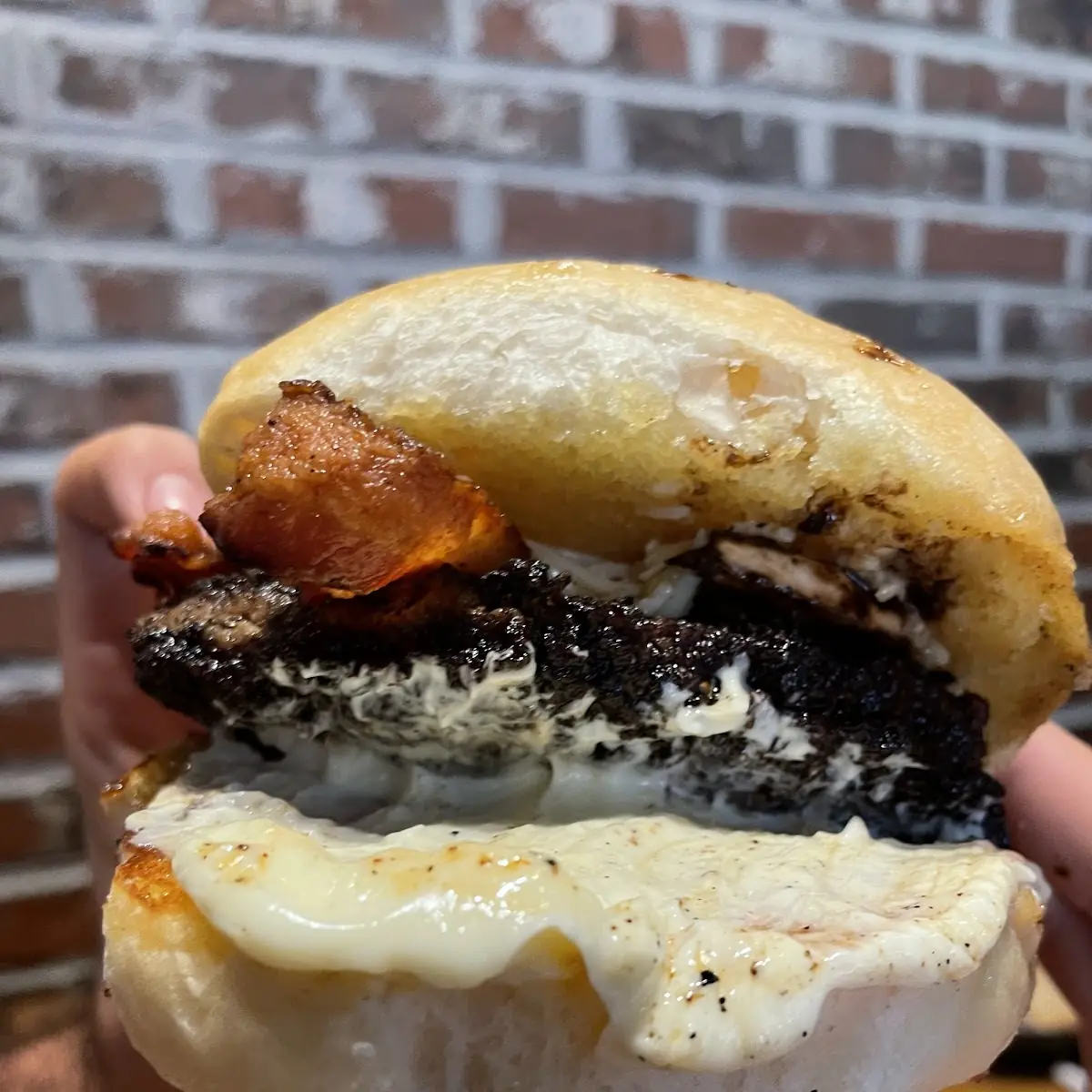 Garlic Parmesan Bacon Burger